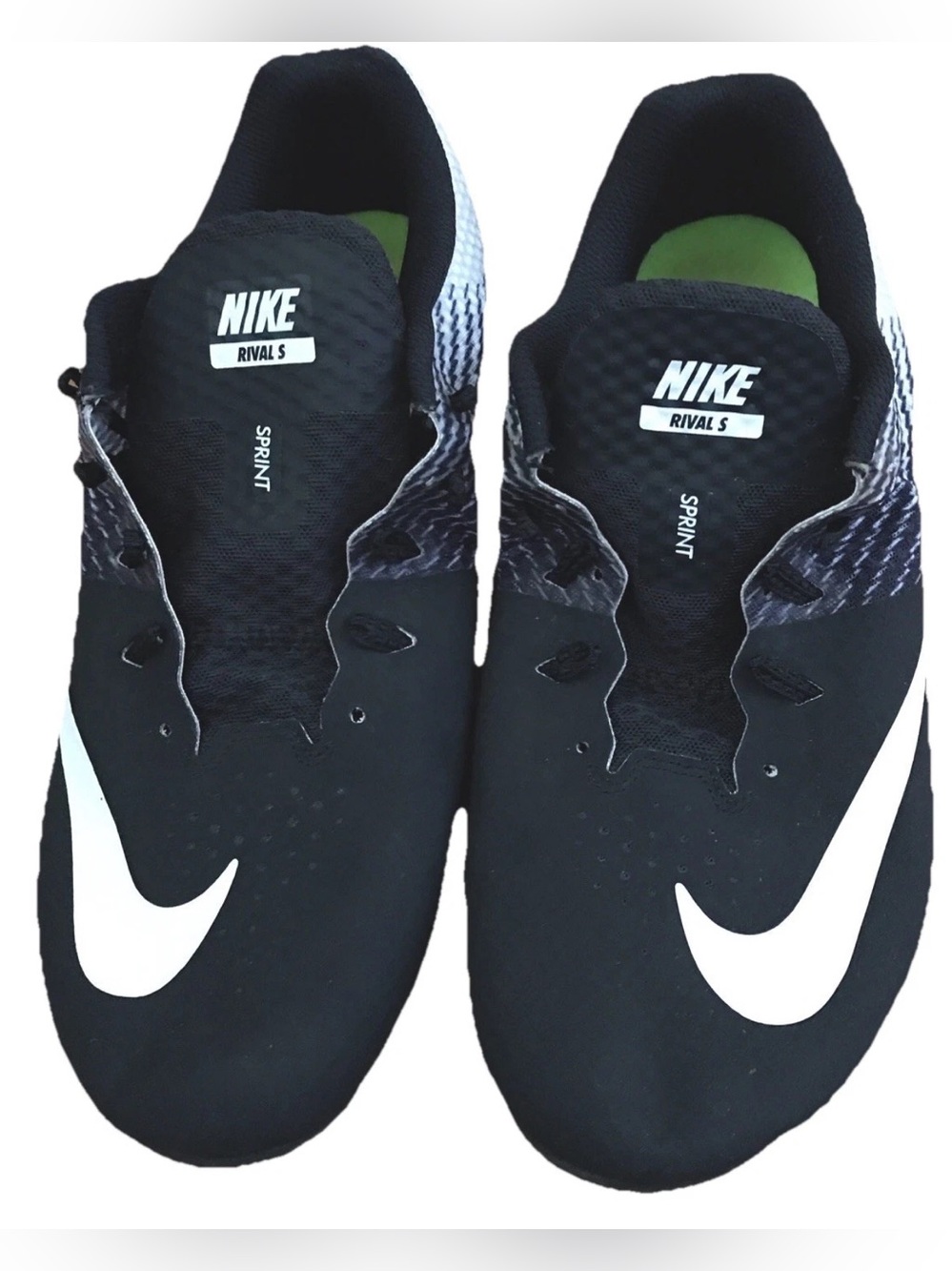 Nike Men’s Black & White Sprint Rival S Athletic Shoes Size 12
